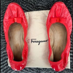 SALVATORE FERRAGAMO designer My Joy flats size 10
